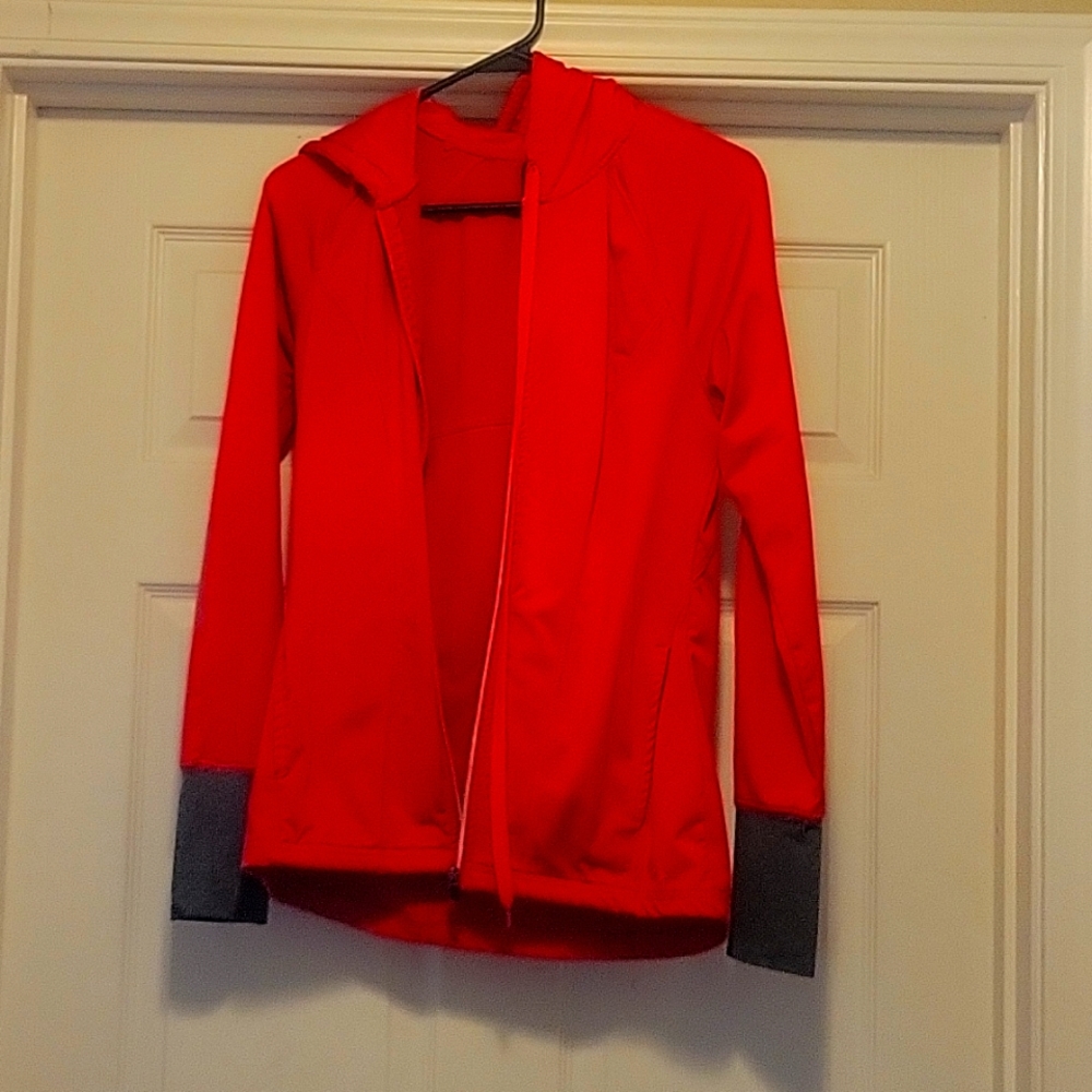 Women's Red Zip Up Hoodie